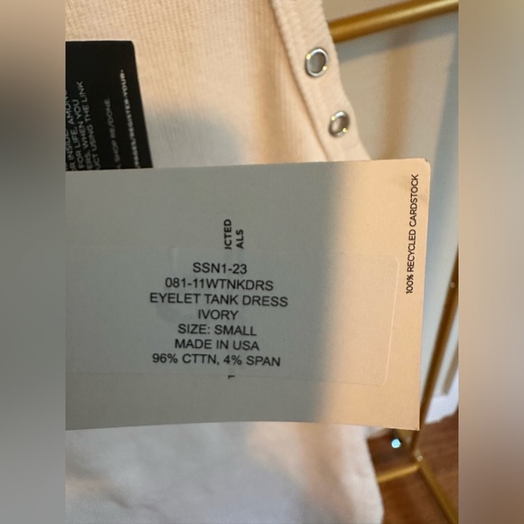 Re/Done x Hanes Eyelet Tank Dress size Small - Picture 7 of 8